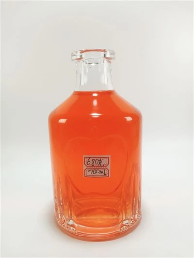 Uisce beatha buidéal gloine trédhearcach 700ml 700ml